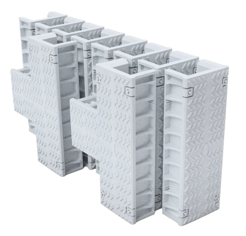 OO Gauge Modern Cable Troughs (Single Pack) - Unpainted