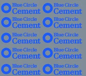 Blue Circle Cement Logos Waterslide Decals