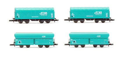 Pre-Owned SNCB Cargo 4 Car Freight Set