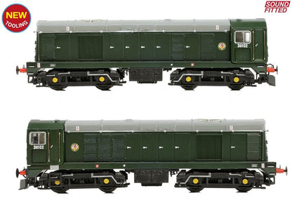371-030BSF Class 20/0 Disc Headcode & Tablet Catcher Recess D8102 BR Green (Roundel) Diesel Locomotive - DCC Sound