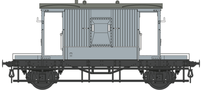 BR 20T Brake Van BR Grey Unnumbered