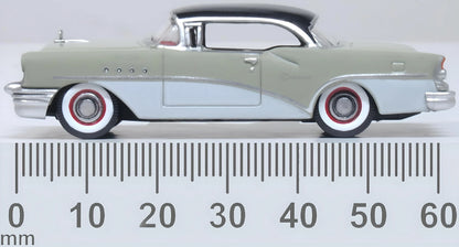 87BC55007 1955 Buick Century Carlsbad Black/Windsor Grey/Dover White