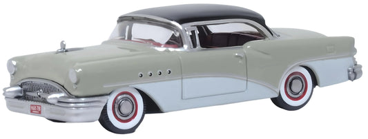 87BC55007 1955 Buick Century Carlsbad Black/Windsor Grey/Dover White