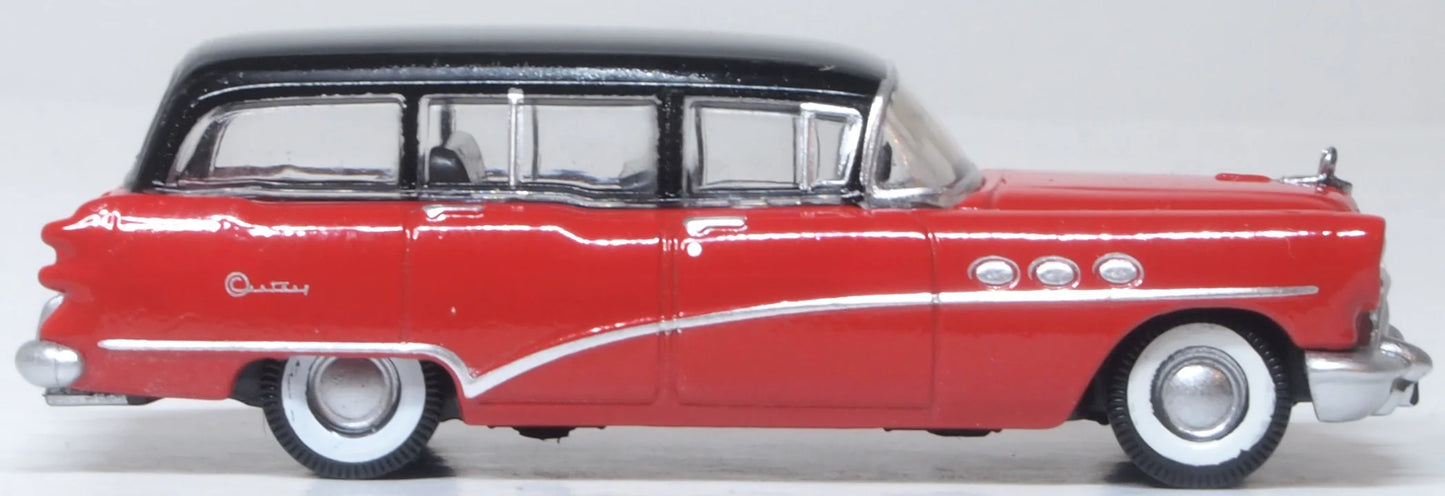 87BCE54004 1954 Buick Century Estate Wagon Matador Red/Carlsbad Black