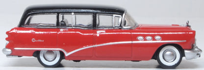 87BCE54004 1954 Buick Century Estate Wagon Matador Red/Carlsbad Black
