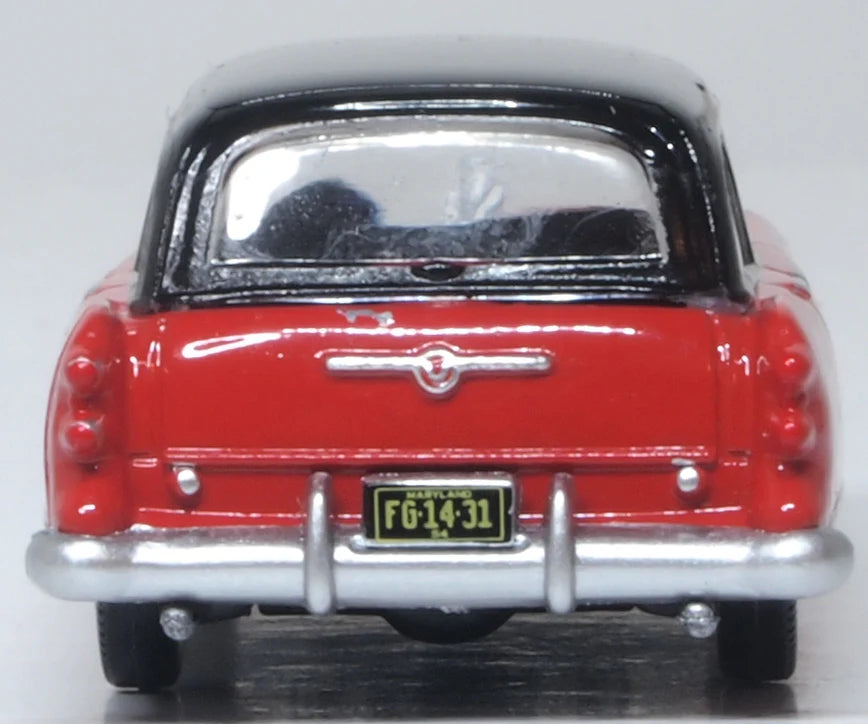 87BCE54004 1954 Buick Century Estate Wagon Matador Red/Carlsbad Black