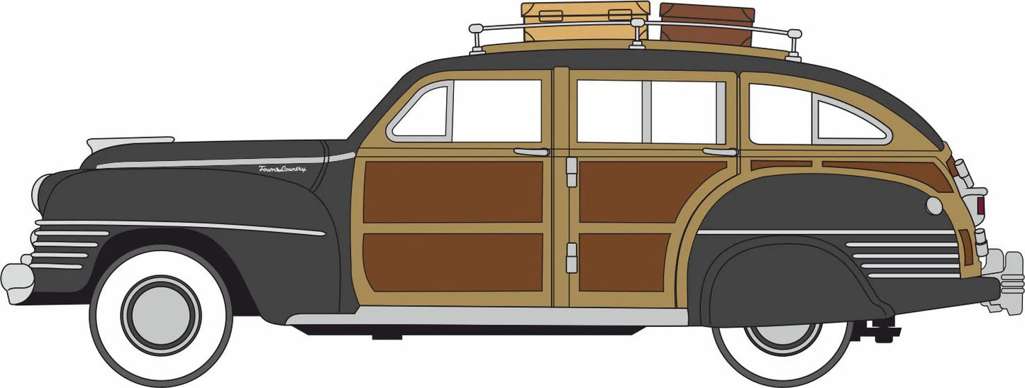 87CB42004 1942 Chrysler T & C Woody Wagon Black