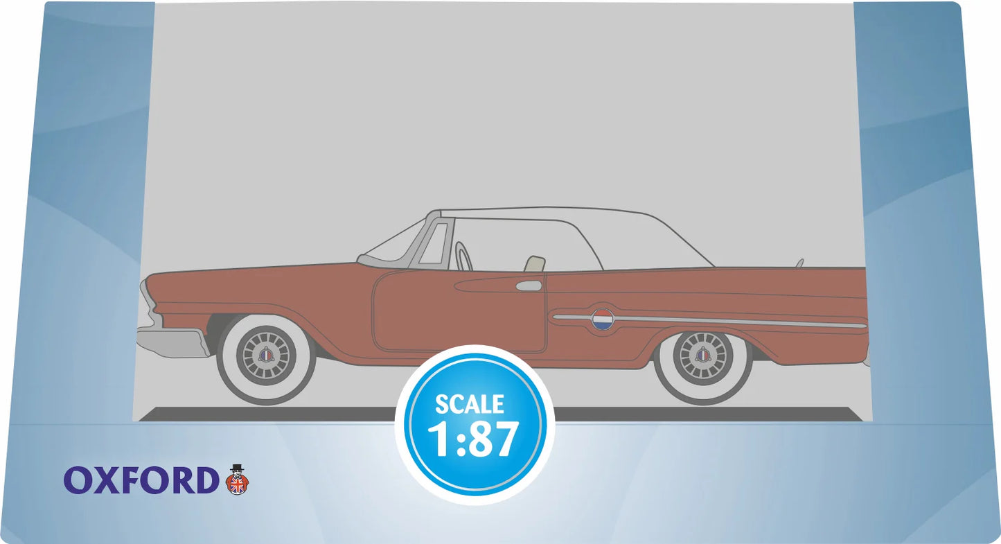 87CC61004 1961 Chrysler 300 Convertible (Closed) Cinnamon/White