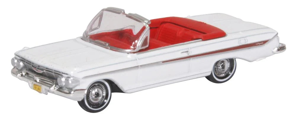 1961 Chevrolet Impala White/Roman Red