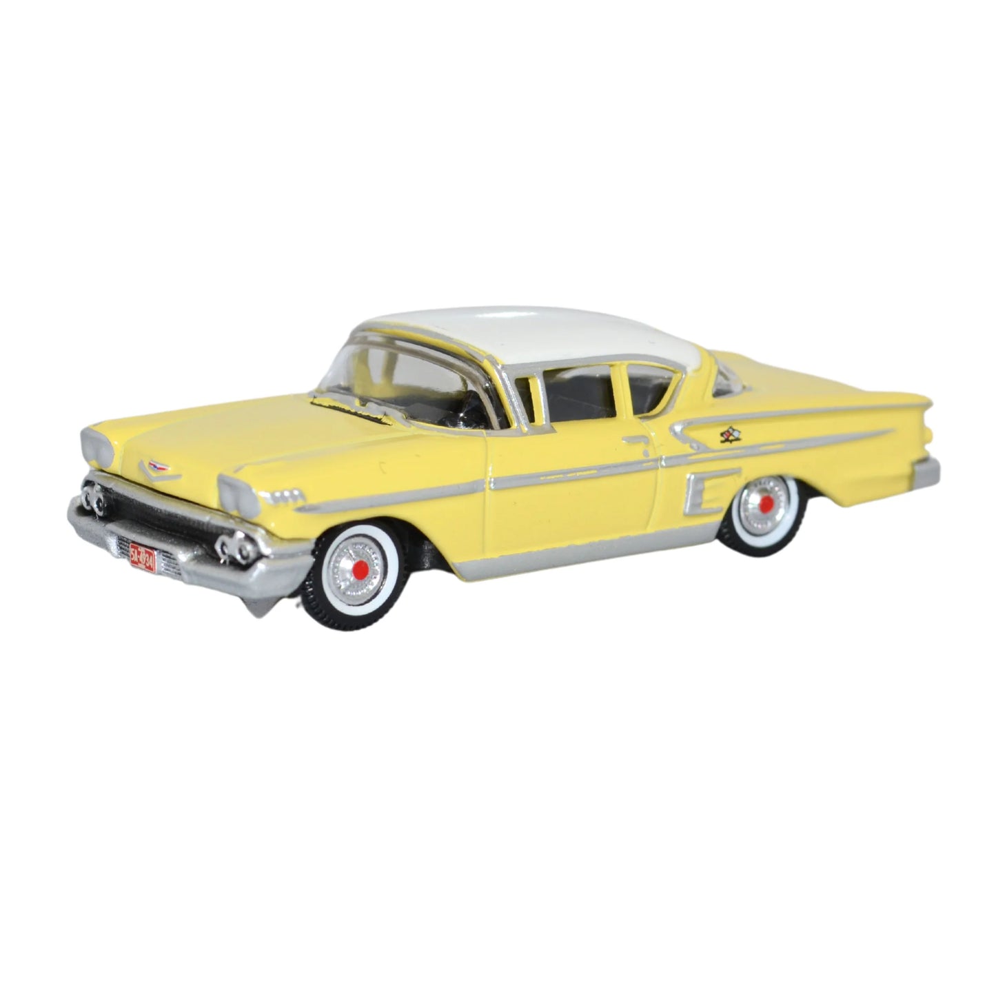 87CIS58002 1958 Chevrolet Impala Sport Coupe Colonial Cream/White
