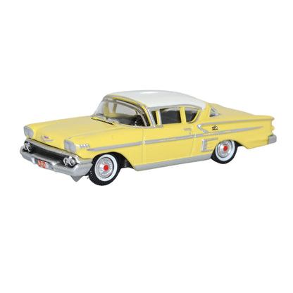 87CIS58002 1958 Chevrolet Impala Sport Coupe Colonial Cream/White
