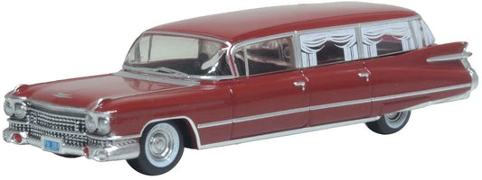 87CM59002 1:100 Scale 1959 Cadillac Miller-Meteor Futura Limousine Seminole Red