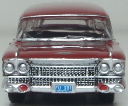 87CM59002 1:100 Scale 1959 Cadillac Miller-Meteor Futura Limousine Seminole Red