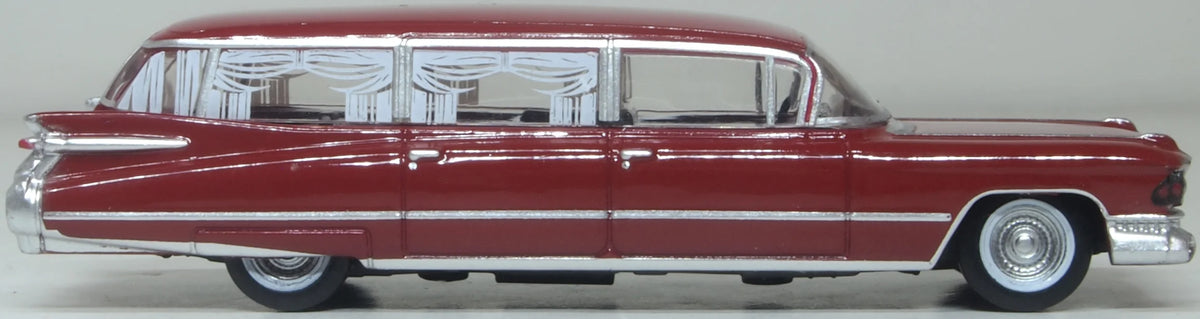 87CM59002 1:100 Scale 1959 Cadillac Miller-Meteor Futura Limousine Seminole Red