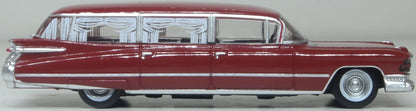 87CM59002 1:100 Scale 1959 Cadillac Miller-Meteor Futura Limousine Seminole Red