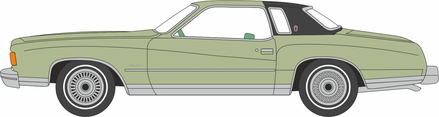 87CM74001 1974 Chevrolet Monte Carlo Landau Medium Green/Black Roof