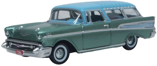 87CN57009 1957 Chevrolet Nomad Larkspur Blue/Harbor Blue