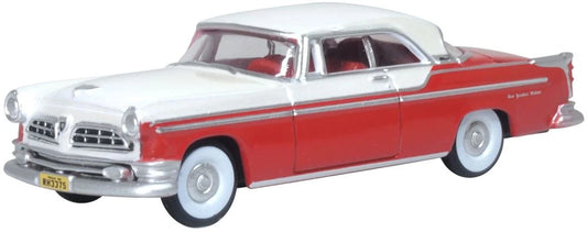 87CNY55001 1955 Chrysler New Yorker Deluxe Coupe Tango Red/Platinum