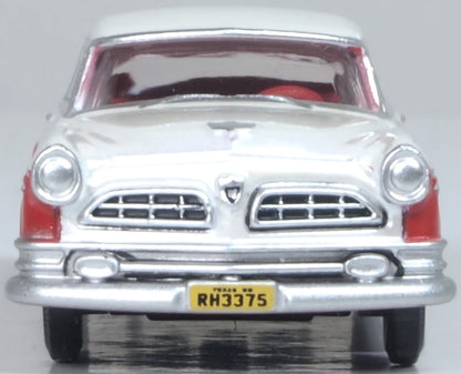 87CNY55001 1955 Chrysler New Yorker Deluxe Coupe Tango Red/Platinum