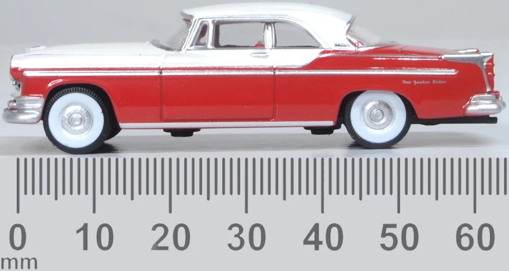 87CNY55001 1955 Chrysler New Yorker Deluxe Coupe Tango Red/Platinum