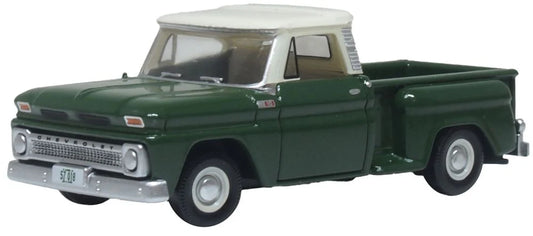 87CP65008 1965 Chevrolet Stepside Pickup Dark Green/Ivory