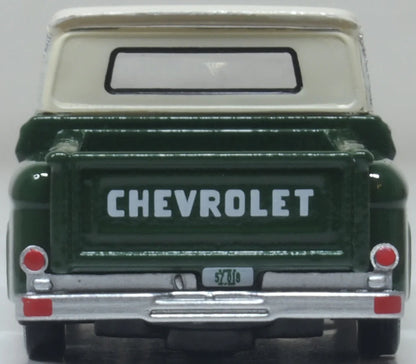87CP65008 1965 Chevrolet Stepside Pickup Dark Green/Ivory