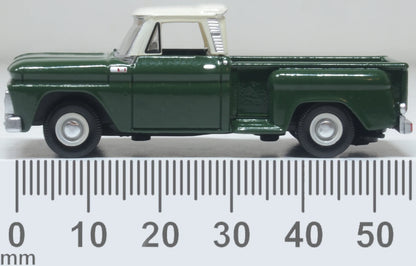 87CP65008 1965 Chevrolet Stepside Pickup Dark Green/Ivory