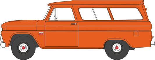 87CS66001 Chevrolet Suburban Carryall 1966 Orange