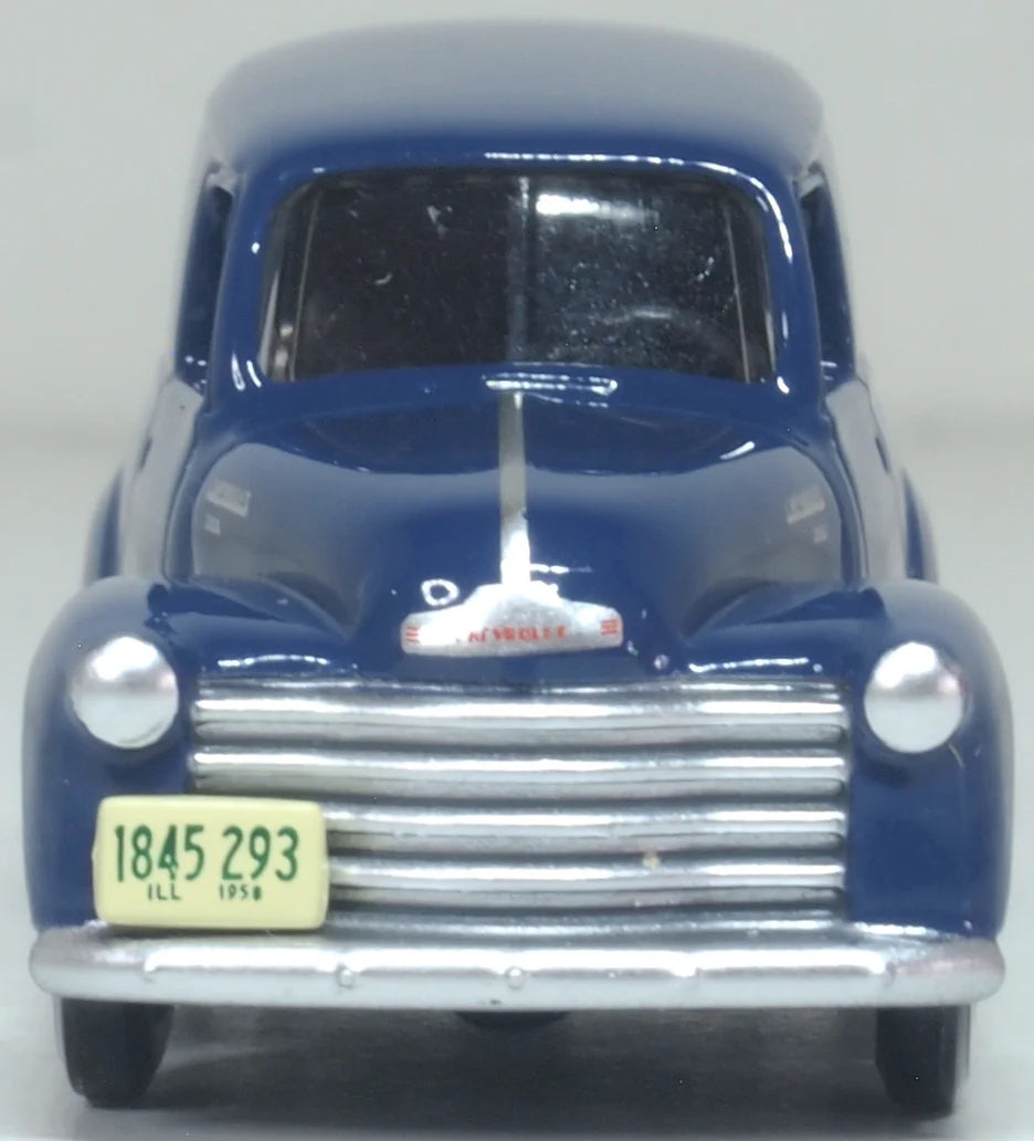 87CV50006 1950 Chevrolet Panel Van Mariner Blue