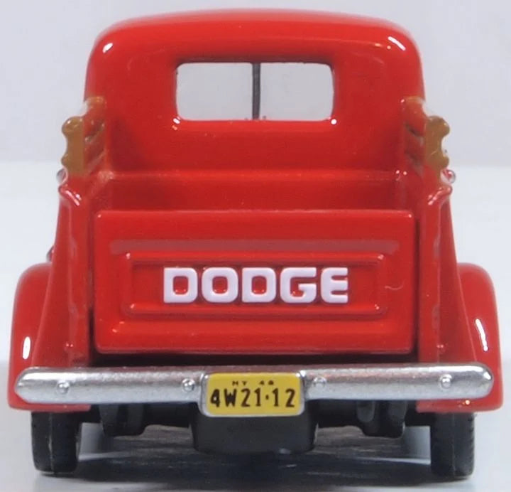 87DP48001 1948 Dodge B-1B Pick Up Truck Red