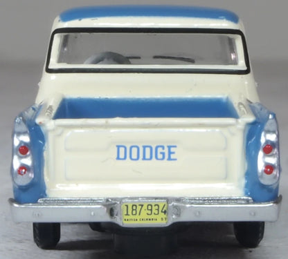 1957 Dodge D100 Sweptside Pickup Ice Blue/Glacier White