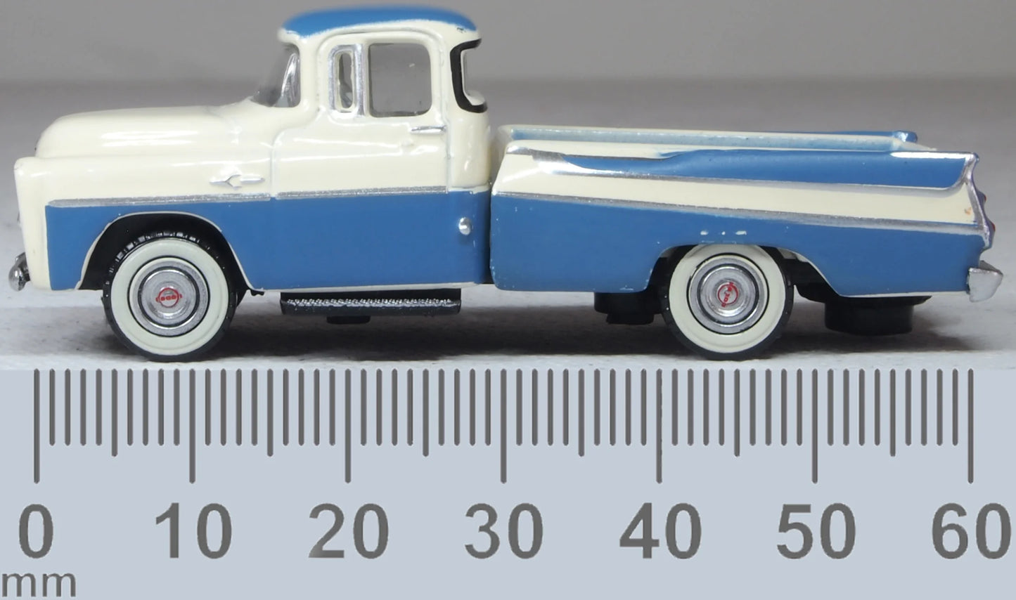 1957 Dodge D100 Sweptside Pickup Ice Blue/Glacier White