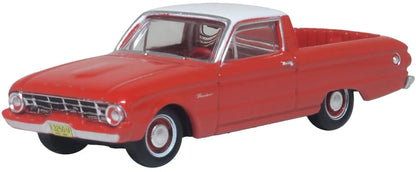 87FA60001 1960 Ford Falcon Ranchero Monte Carlo Red/Corinthian White