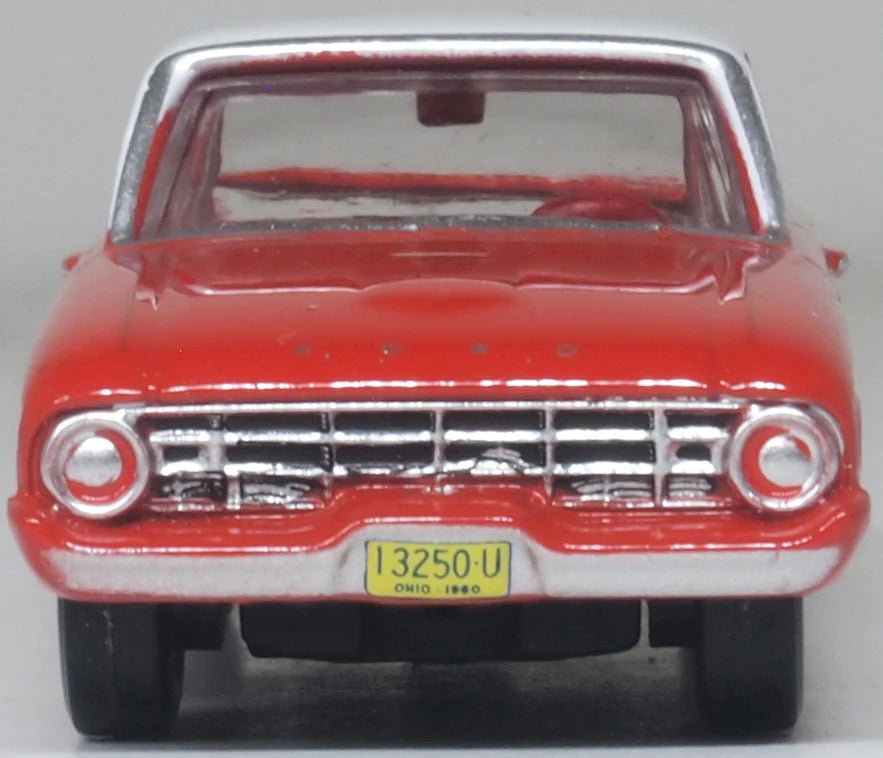 87FA60001 1960 Ford Falcon Ranchero Monte Carlo Red/Corinthian White
