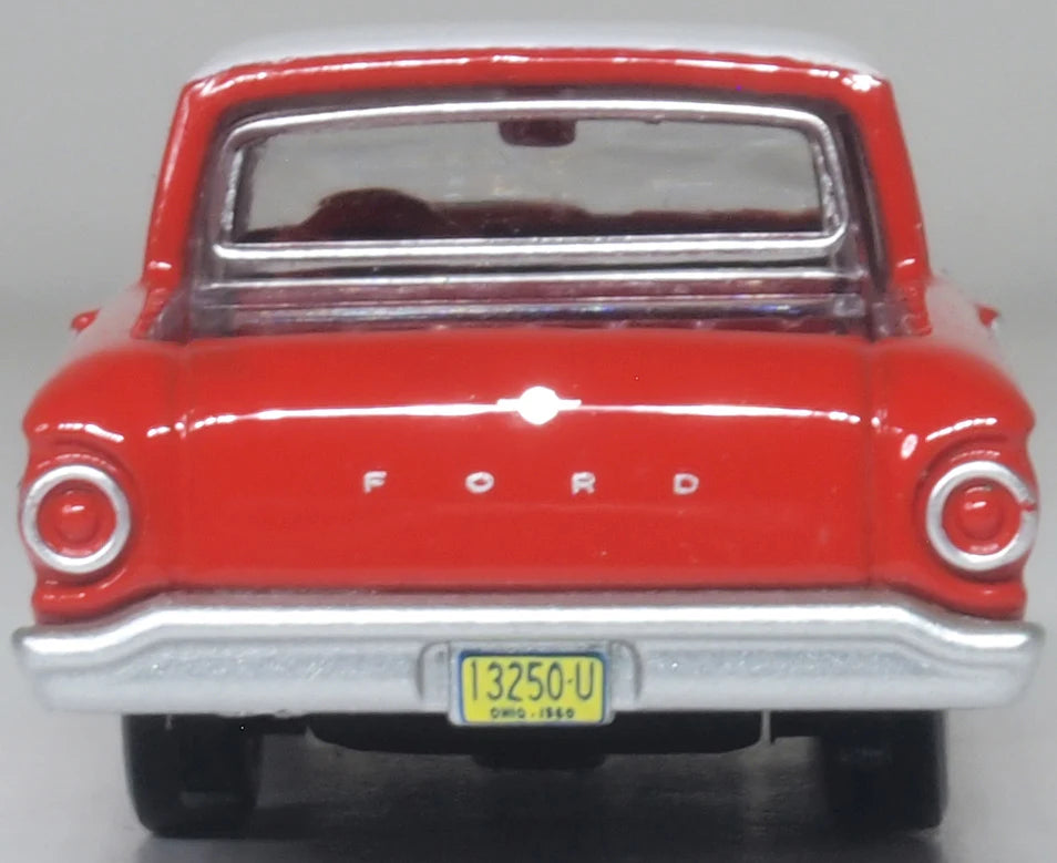 87FA60001 1960 Ford Falcon Ranchero Monte Carlo Red/Corinthian White