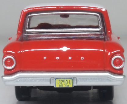 87FA60001 1960 Ford Falcon Ranchero Monte Carlo Red/Corinthian White