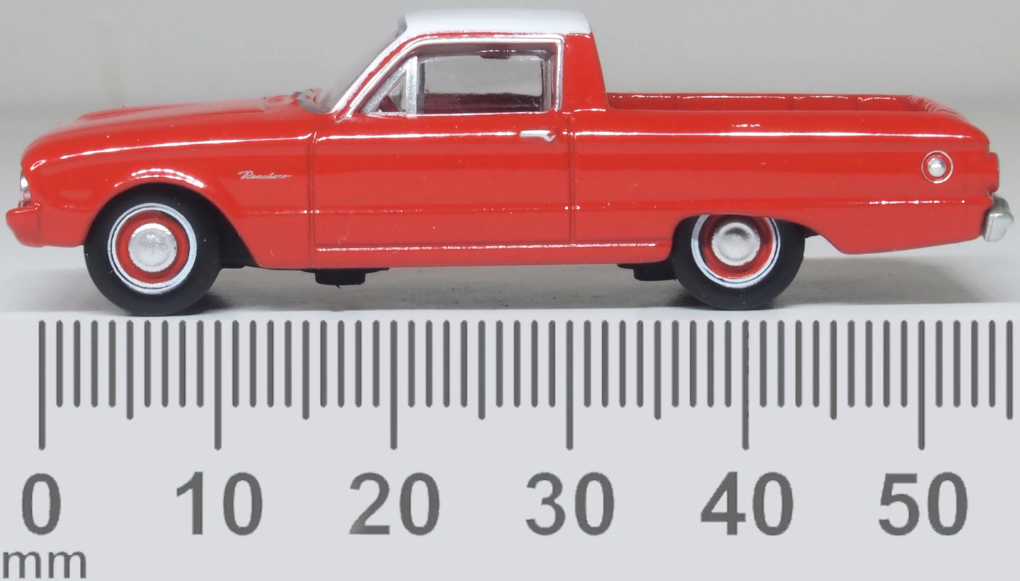 87FA60001 1960 Ford Falcon Ranchero Monte Carlo Red/Corinthian White