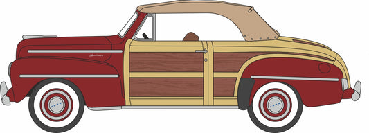 87FS47001 Ford Sportsman Convertible 1946/8 (Roof Up) Pheasant Red