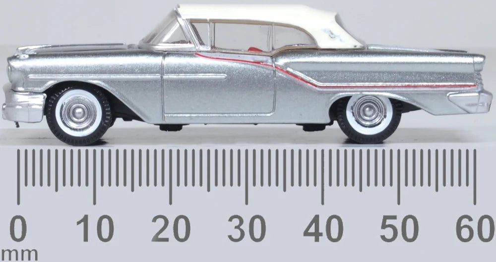 1957 Oldsmobile 88 Convertible (Closed) Gray/Red/White