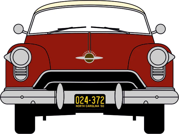 1950 Oldsmobile Rocket 88 Coupe Chariot Red/Canto Cream