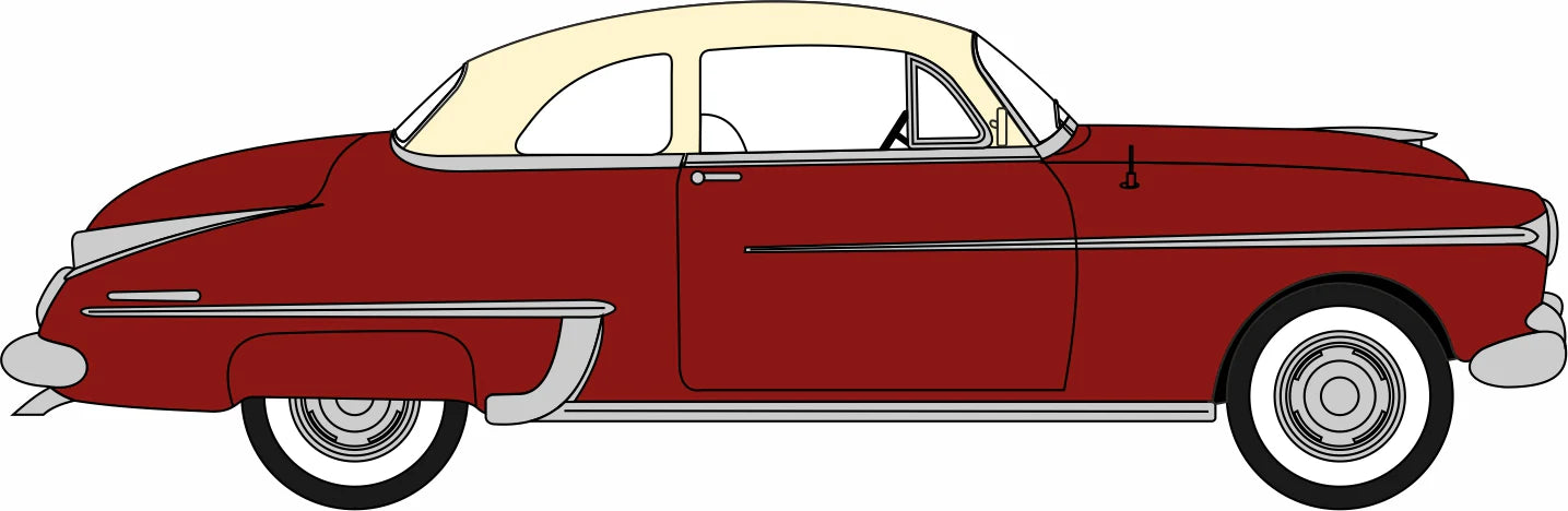 1950 Oldsmobile Rocket 88 Coupe Chariot Red/Canto Cream