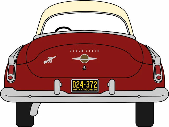 1950 Oldsmobile Rocket 88 Coupe Chariot Red/Canto Cream