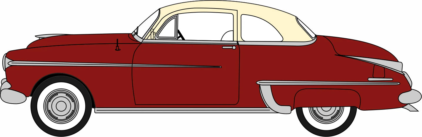 1950 Oldsmobile Rocket 88 Coupe Chariot Red/Canto Cream