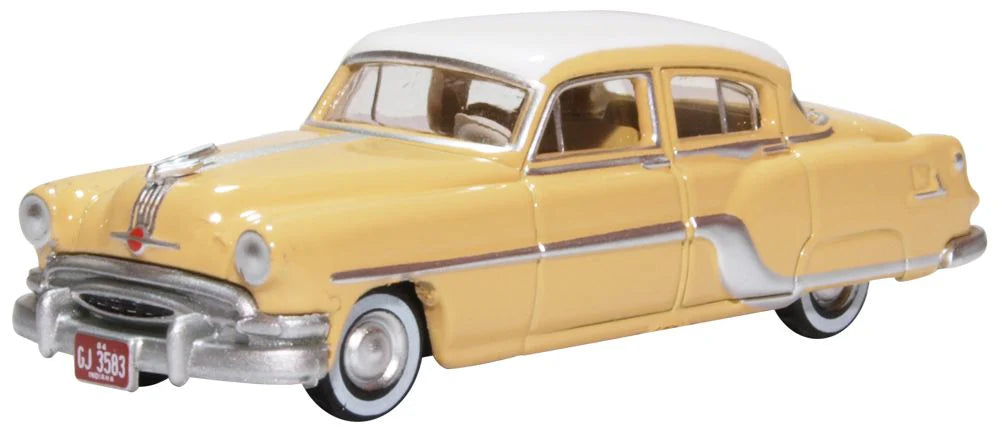 1954 Pontiac Chieftain 4 Door Winter White/Maize Yellow