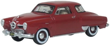 87SC50003 1950 Studebaker Champion Starlight Coupe Commanche Red