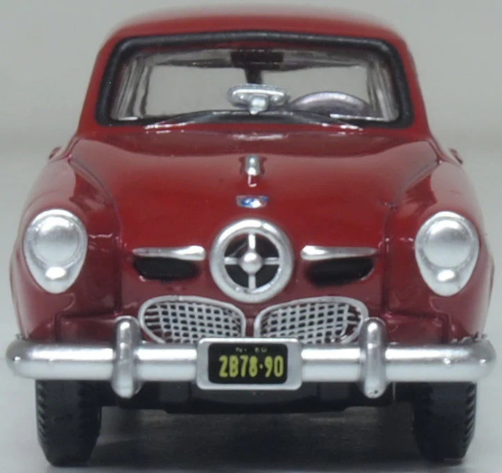 87SC50003 1950 Studebaker Champion Starlight Coupe Commanche Red