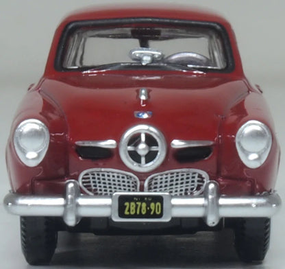 87SC50003 1950 Studebaker Champion Starlight Coupe Commanche Red