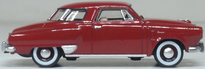 87SC50003 1950 Studebaker Champion Starlight Coupe Commanche Red