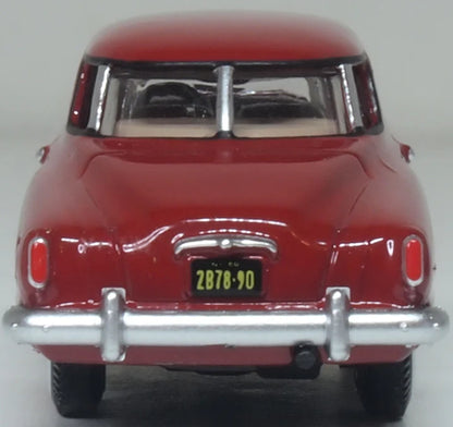 87SC50003 1950 Studebaker Champion Starlight Coupe Commanche Red