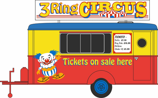 87TR022 Mobile Trailer Circus Booking Office